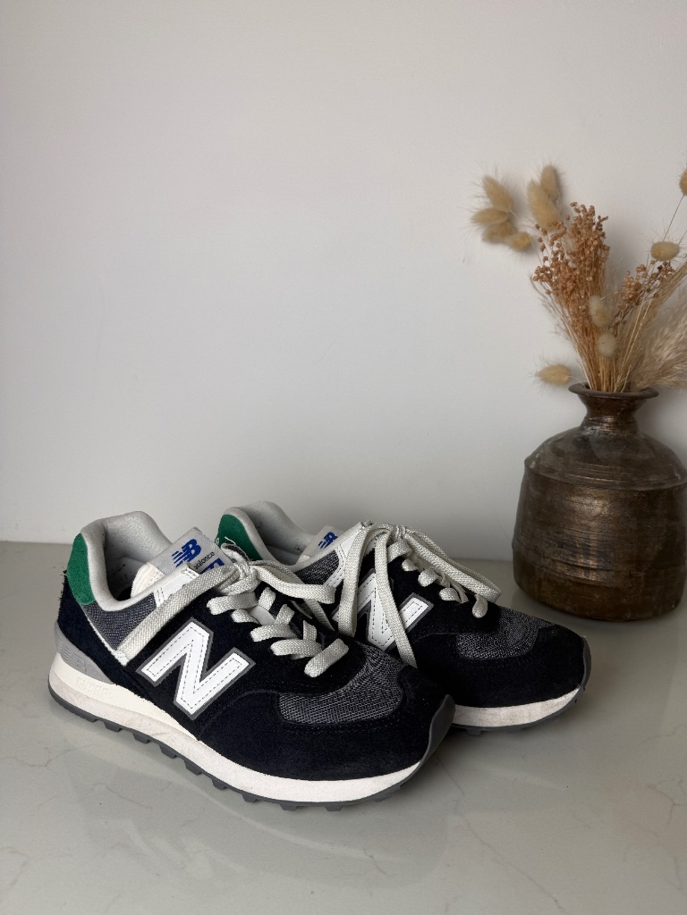 New Balance 574 Black Castle Pine size 7.5